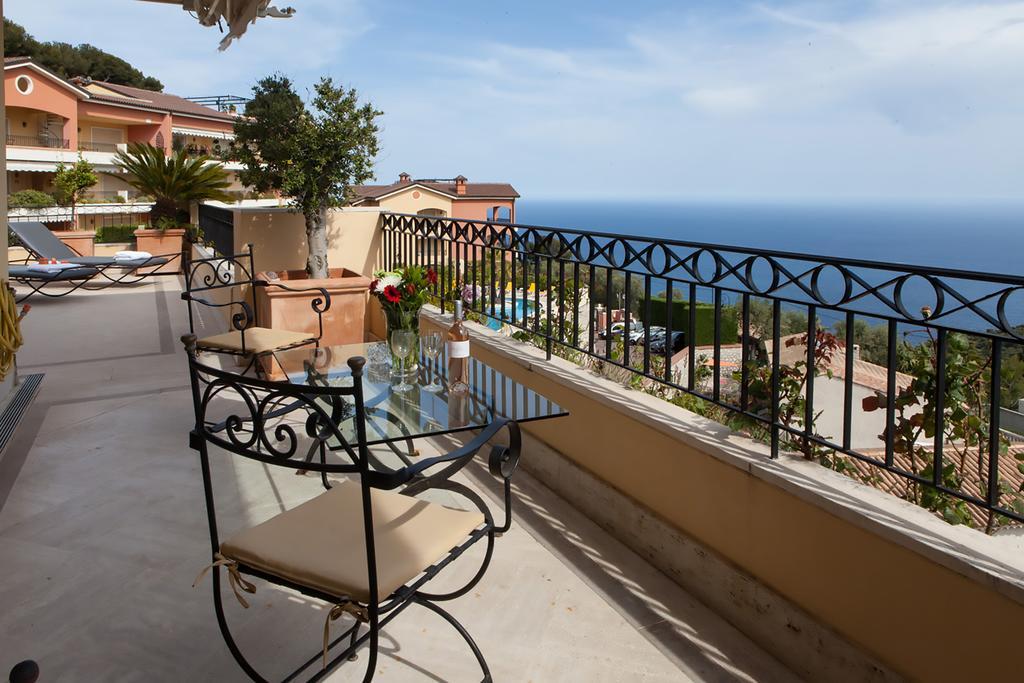 Appartamento Sunny Panoramic Balcony Èze Esterno foto